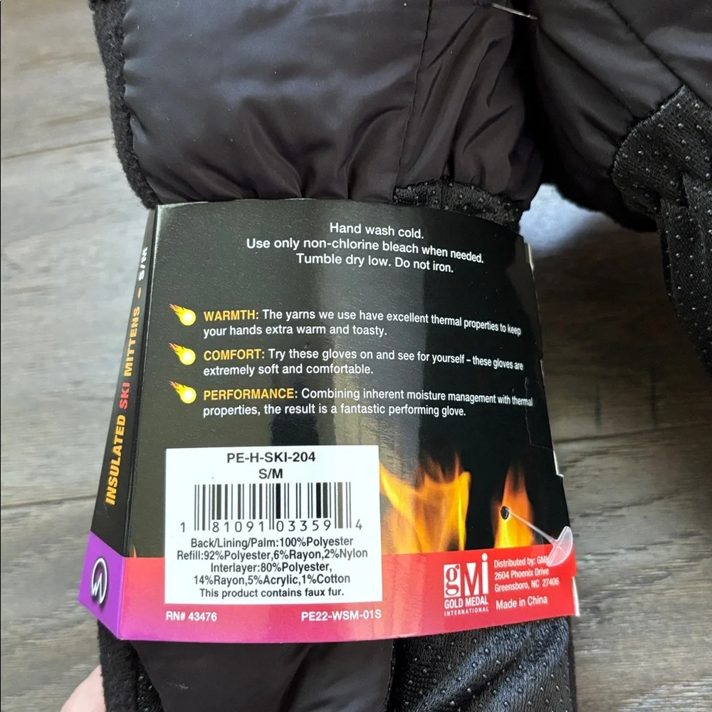 Polar Extreme Waterproof,Sherpa Lined,Insulated Winter Ski/snow thermal mittens